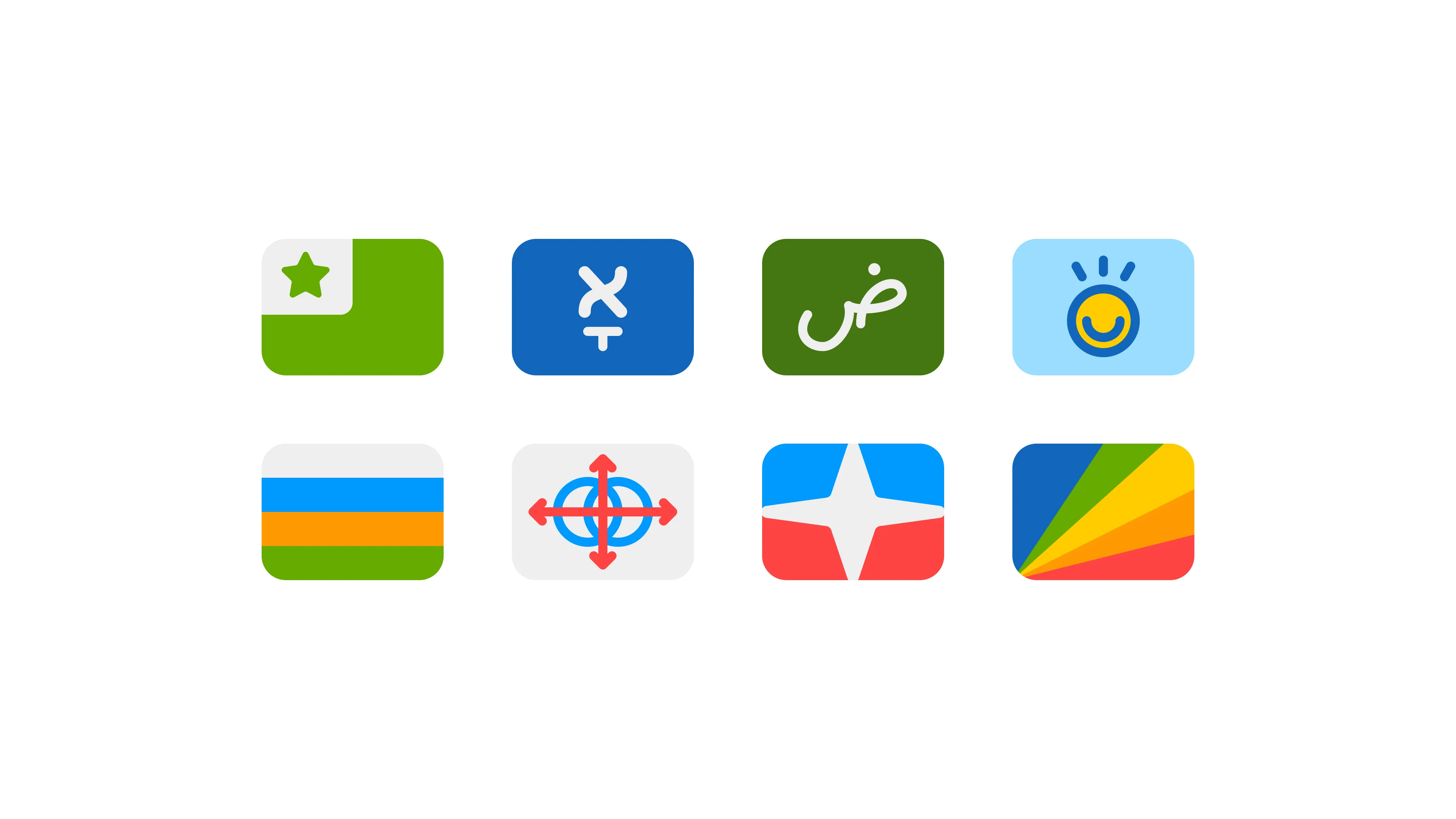 Display of flag icons for microlanguages.